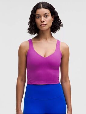 lululemon athletica Pink Tank Crop Top